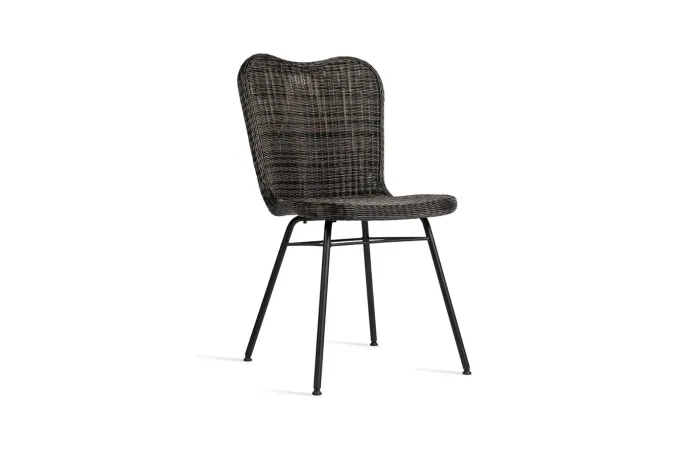 lena dining chair steel a base mocca