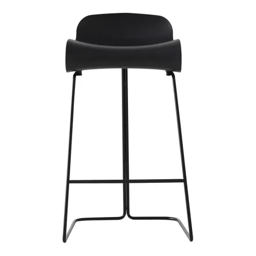 BCN Slide base bar stool medium black