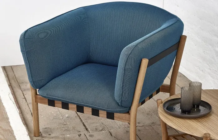 Dowel upholstery armchair ls2