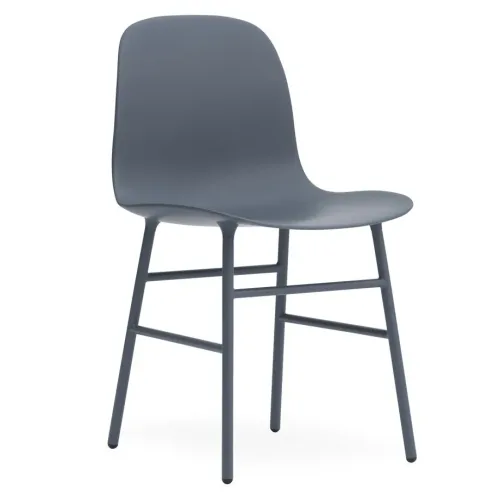 Form chair chrome blue
