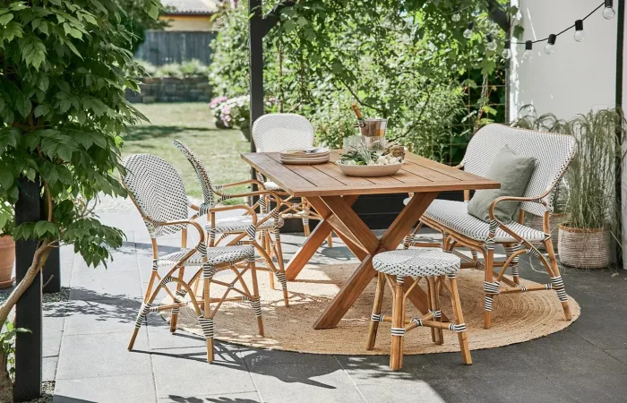 Isabell bench rattan ls