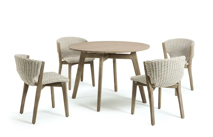 knit round dining table ls4
