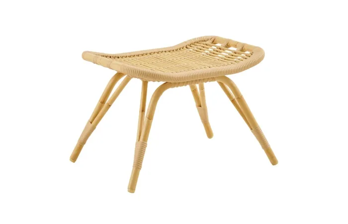 Monet exterior foot stool natural