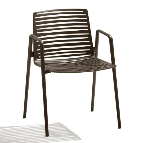 Zebra dining armchair outdoor 01