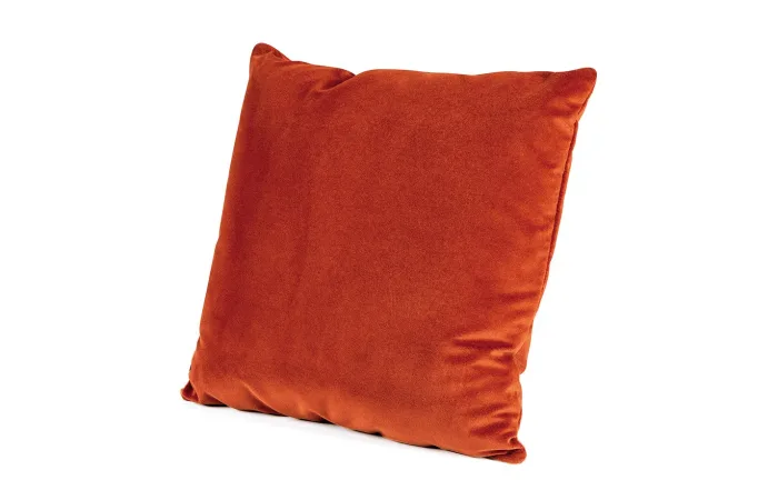 velvet arancio back cushion rafael